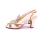 1930s White & Gold Evening Sandals by Raoul UK 5