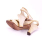 1930s White & Gold Evening Sandals by Raoul UK 5