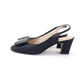 Rayne Black Silk With Rhinestones 1960s Slingbacks UK 4.5