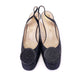 Rayne Black Silk With Rhinestones 1960s Slingbacks UK 4.5