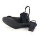 Rayne Black Silk With Rhinestones 1960s Slingbacks UK 4.5