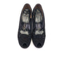 1950s Black Suede Peep Toe Pumps by Rayne UK 6.5