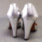 1970s Silver Rayne D'Orsay Pumps UK 3.5-4