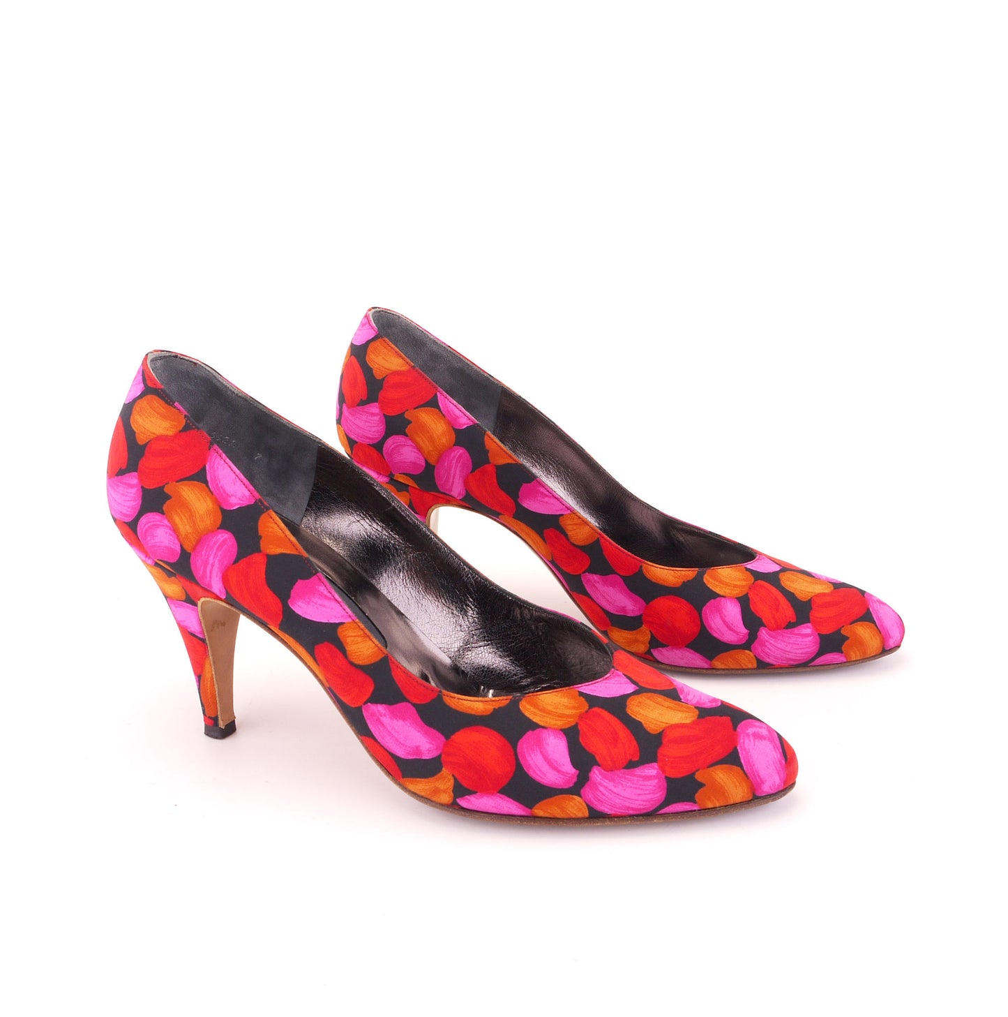 Rayne 1980s Pink Silk Shoes & Bag UK 6