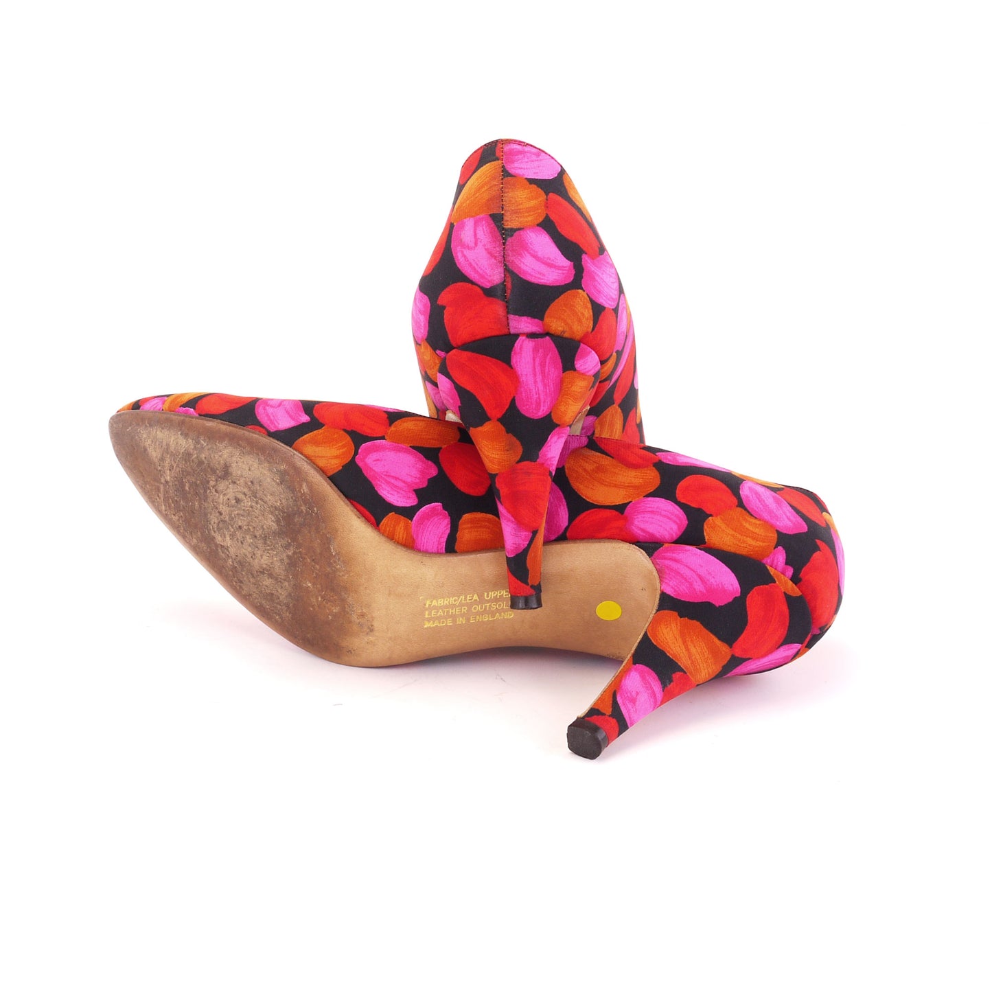 Rayne 1980s Pink Silk Shoes & Bag UK 6