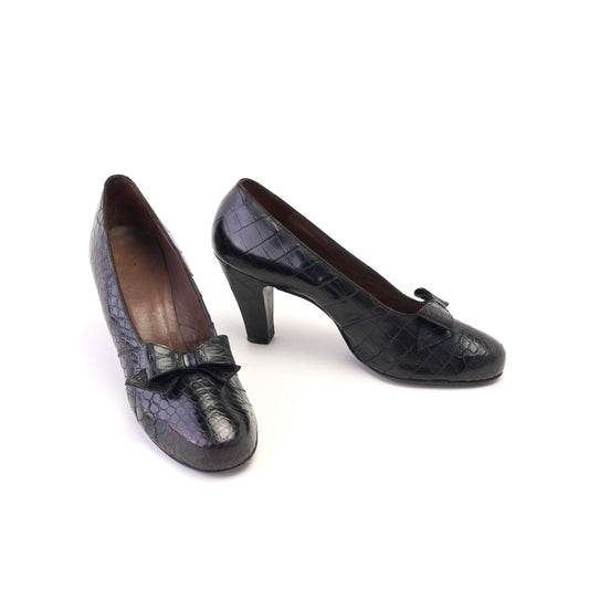 1940s / 50s Black Pumps by Rayne UK 6