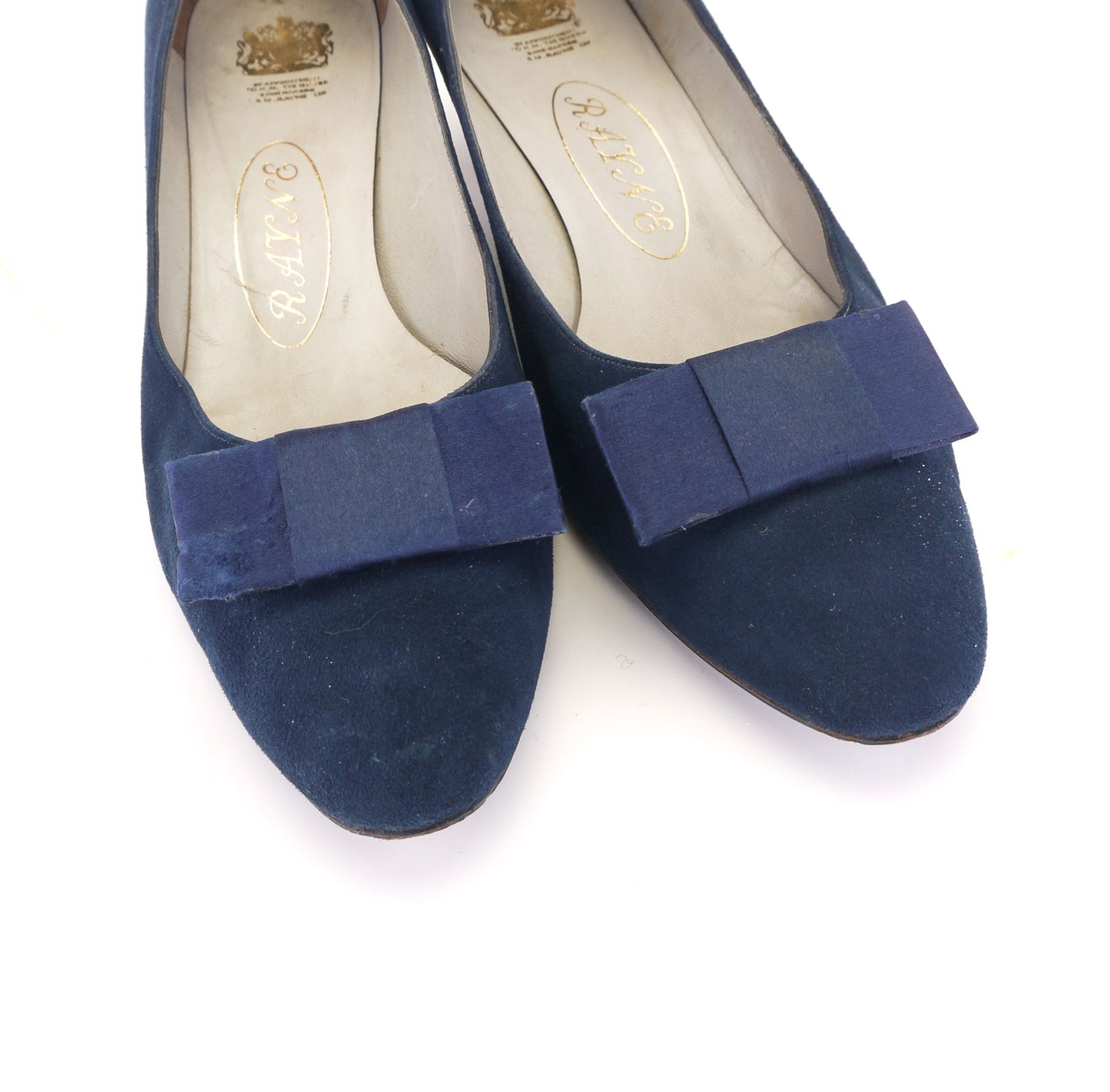 Rayne 1950s Navy Suede Pumps UK 4