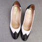 1970s Unworn Black & White Spectator Pumps by Rayne UK 5