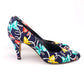 Rayne 1980s Silk Print Pumps & Bag UK 6