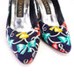 Rayne 1980s Silk Print Pumps & Bag UK 6