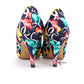 Rayne 1980s Silk Print Pumps & Bag UK 6