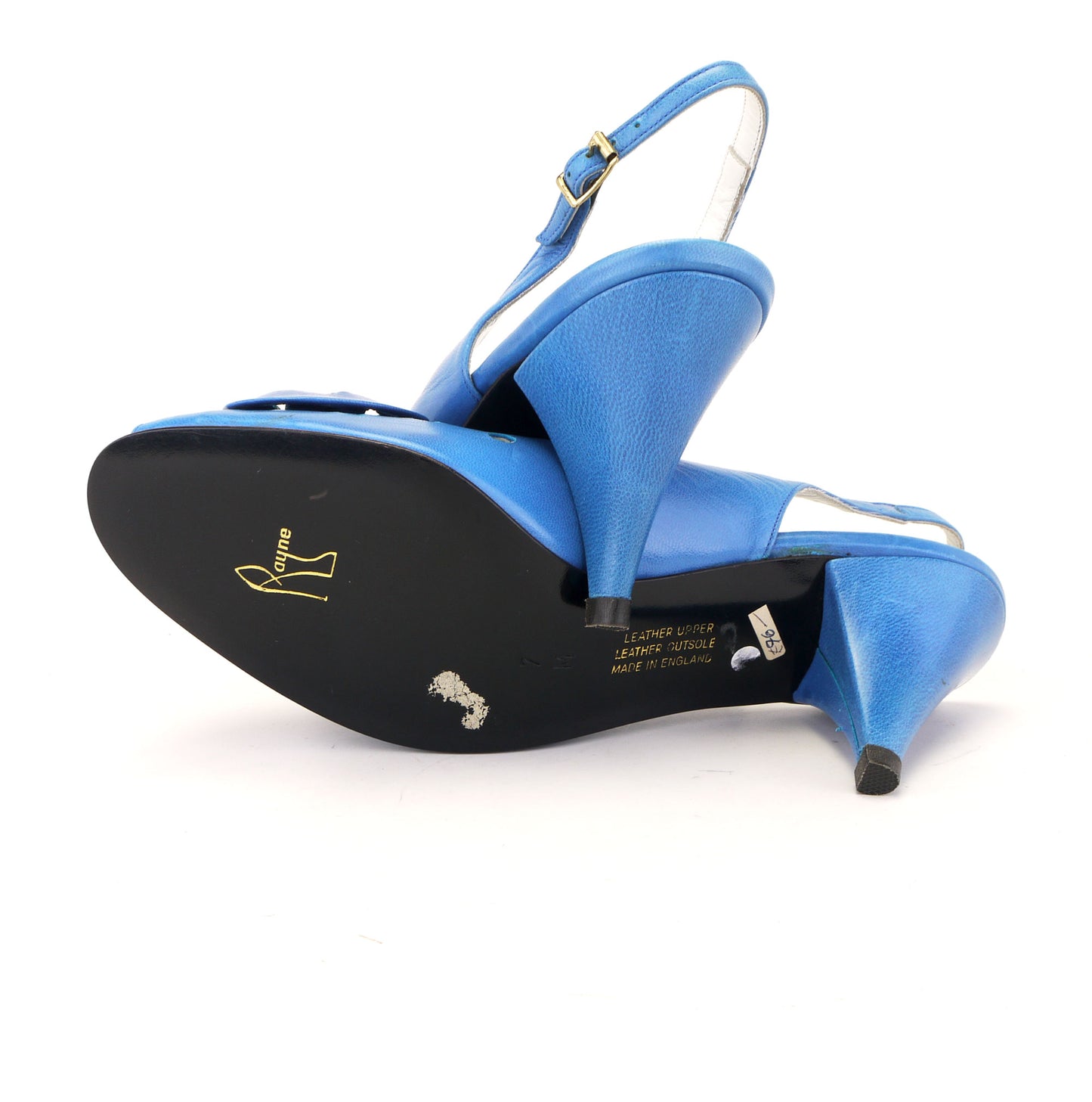 Rayne Deadstock Cobalt Blue Slingbacks by Rayne UK 4