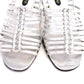1980s Silver Rayne Caged Sandals UK 5.5