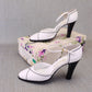 Rayne Deadstock White D'Orsay Pumps c1980 UK 4