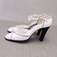 Rayne Deadstock White D'Orsay Pumps c1980 UK 4