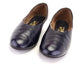 1930s Navy Leather Grecian Slippers by Robt Derby UK 5