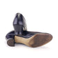 1930s Navy Leather Grecian Slippers by Robt Derby UK 5