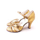 1930s Saxone Gold Dancing Shoes UK 3.5