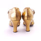 1930s Saxone Gold Dancing Shoes UK 3.5