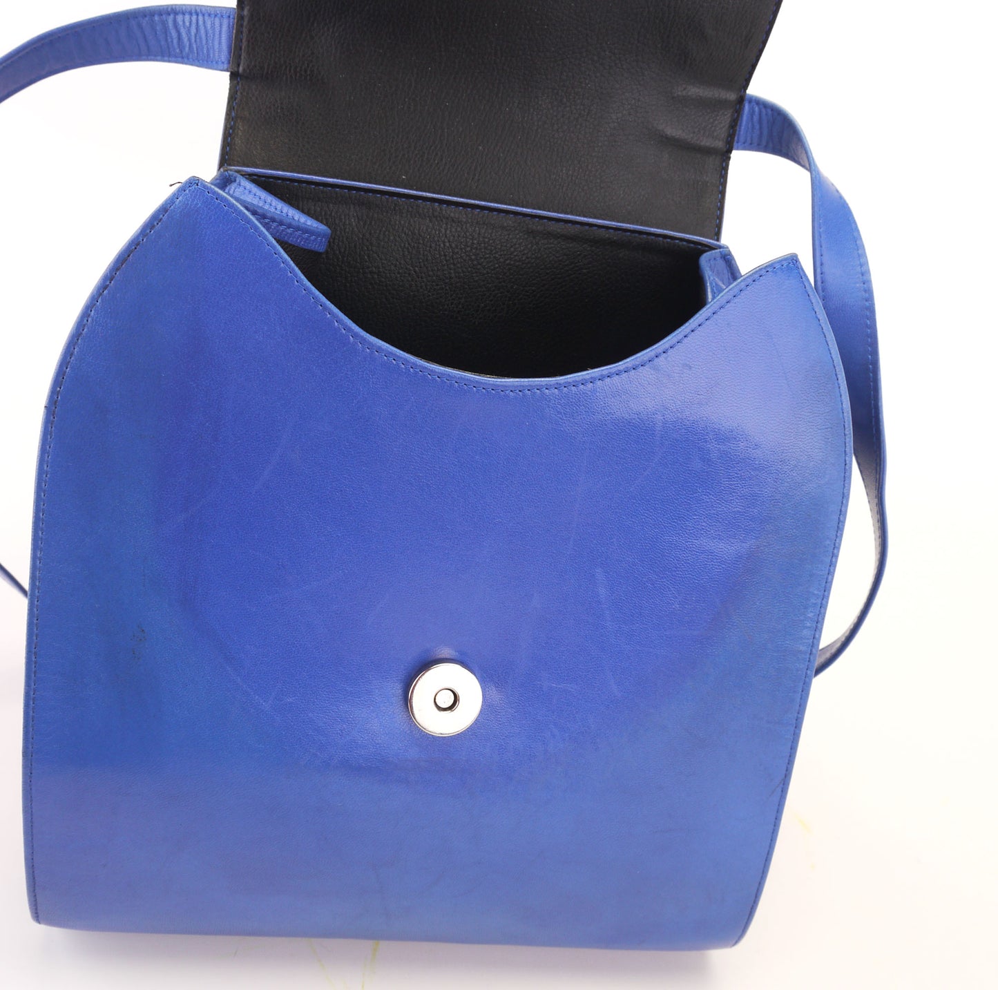 Seducta Blue & Black 1980s Sandals and Bag UK 4.5