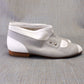 1980s Unworn Seducta Grey & White Ankle Boots UK 5