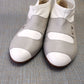 1980s Unworn Seducta Grey & White Ankle Boots UK 5