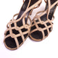 1950s Holmes Strappy Beige sandals UK 3