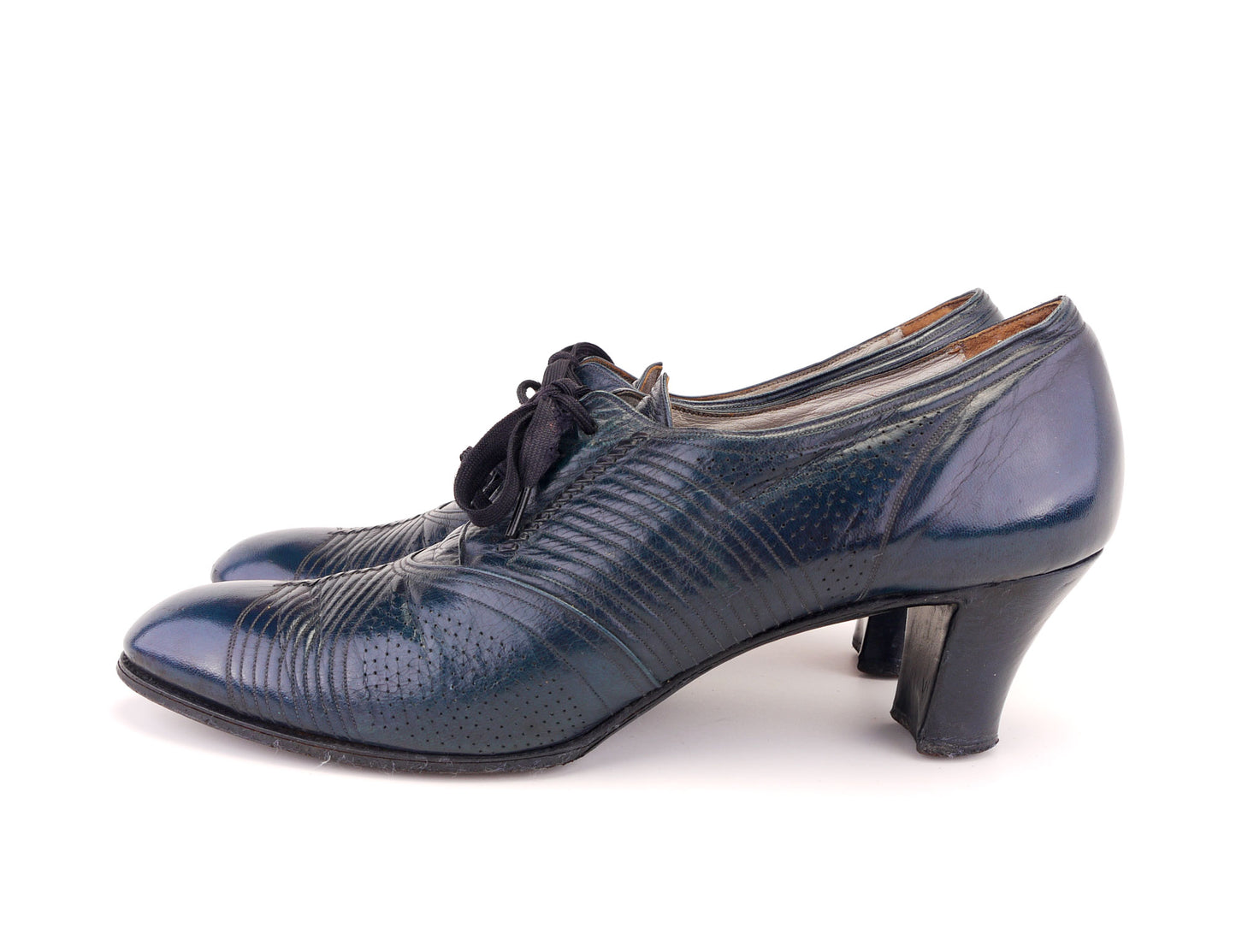 1930s Manfield French Blue Oxfords UK 8.5