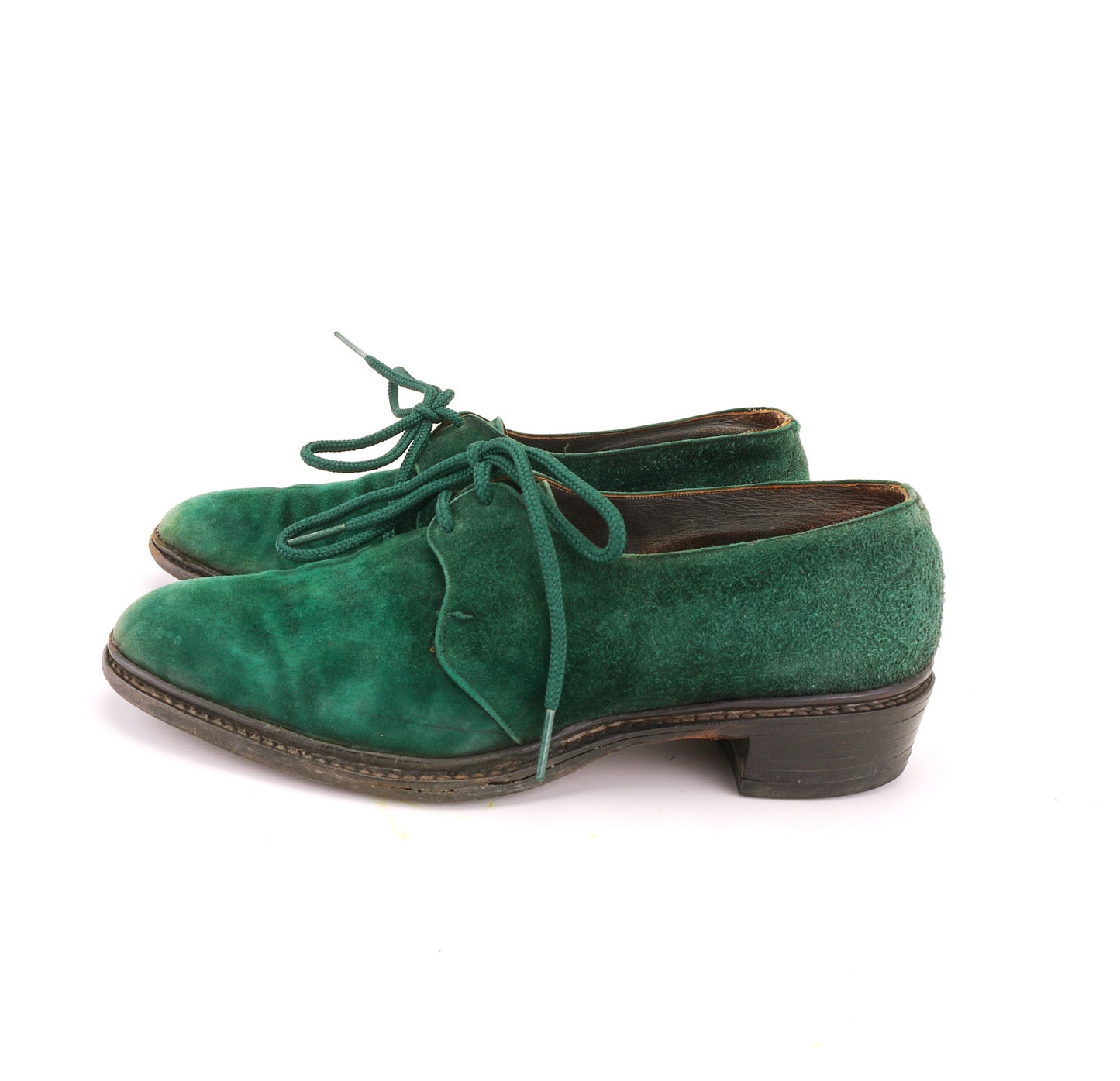 Green Suede Derbies from Selfridges c1930 UK 5