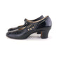 1920s Black Mary Janes with Cutouts UK 6