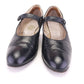 1920s Black Mary Janes with Cutouts UK 6