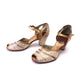 1950s Gold and Silver Brocade Evening Sandals UK 4