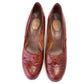 1940s Mid Heel Cognac Pumps by Slade UK 7