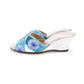 1960s Silver & Turquoise Wedges by Stacey UK 4