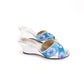 1960s Silver & Turquoise Wedges by Stacey UK 4