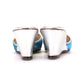 1960s Silver & Turquoise Wedges by Stacey UK 4