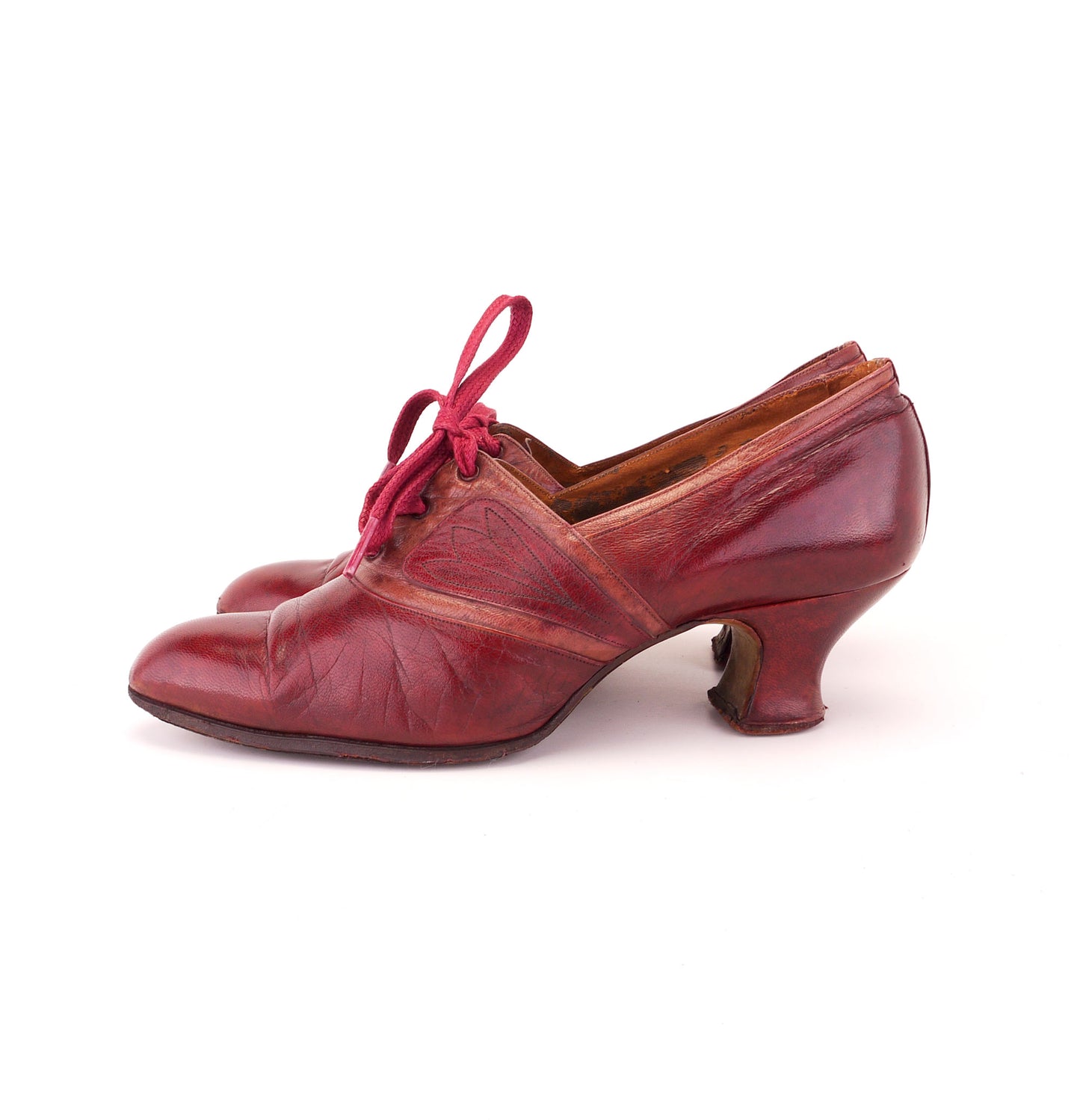 1920s Red Two Tone  Lace Ups by Stiletto UK 4