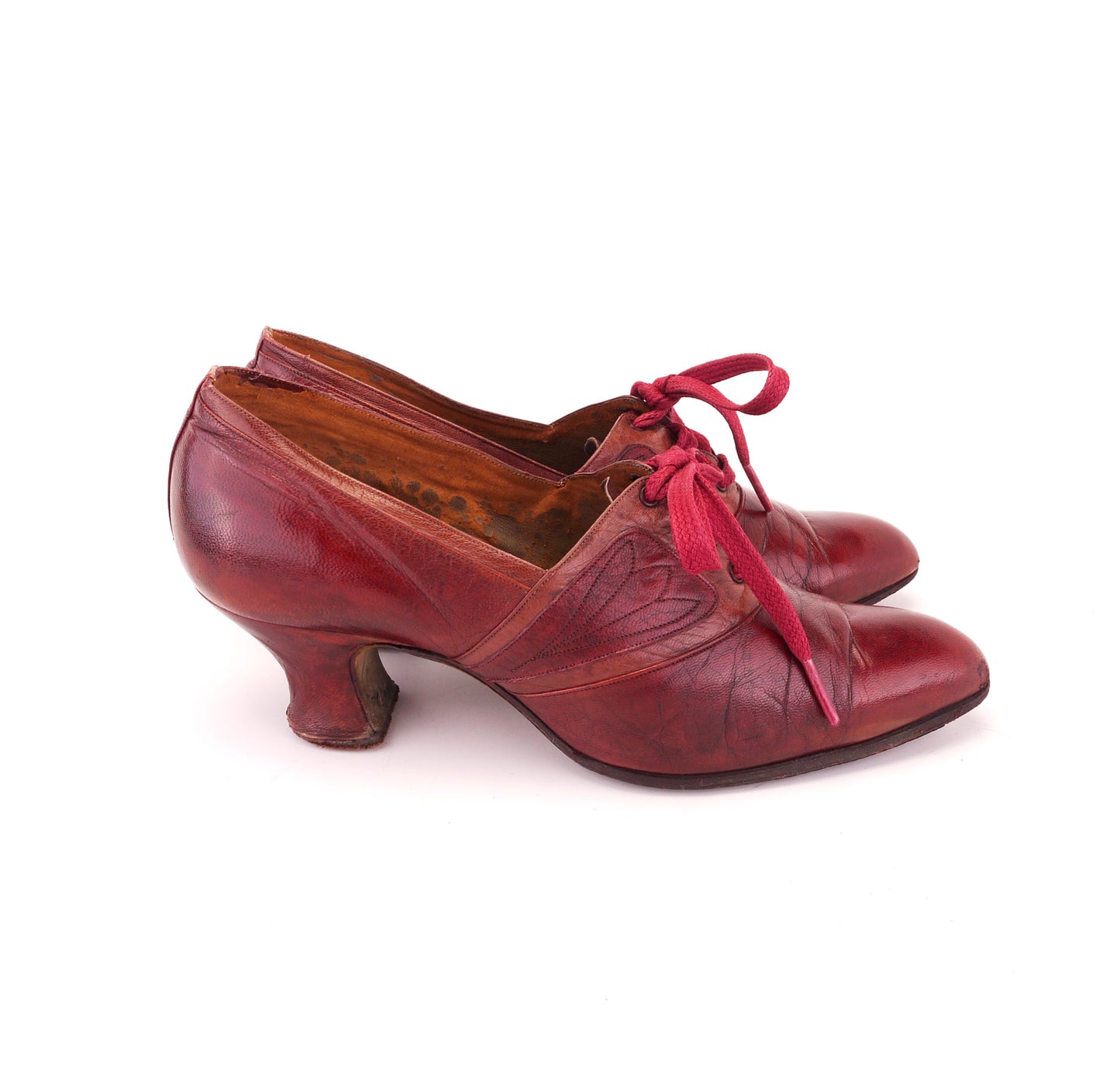 1920s Red Two Tone  Lace Ups by Stiletto UK 4
