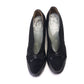 1940s Black Suede Lastex Pumps by Styleez UK 6