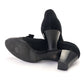 1940s Black Suede Lastex Pumps by Styleez UK 6