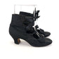 1910s Black Silk Tango Boots UK 2