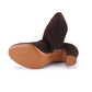 1940s Deadstock CC41 Brown Loafer Heels by Trueform UK 4.5