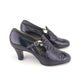 1930s Trueform Navy Pumps w Cutouts UK 6