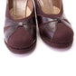 1940s Gabardine & Leather Platform Pumps by Turner UK 3
