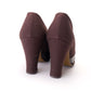 1940s Gabardine & Leather Platform Pumps by Turner UK 3