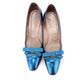 1960s Metallic Turquoise Pumps by Turner UK 4.5