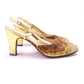 1960s Vernon Humpage Ombre Sequin Slingbacks UK 4.5