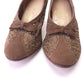 1950s Brown Suede and Lace Pumps by Van Dal UK 4