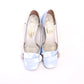 1960s Pale Blue Pumps W Mirror Heel Vernon Humpage UK 2.5