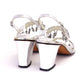 Rhinestone Encrusted 70s Silver Sandals by Vernon Humpage UK 3